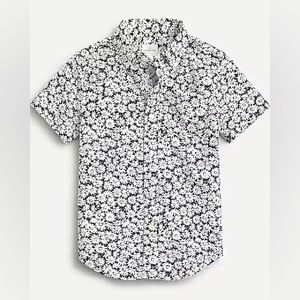 🆕 J. Crew Cuts Short Sleeve Daisy Printed Poplin Shirt